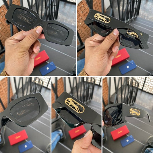 Cartierr Primium Logo Black Sunglasses