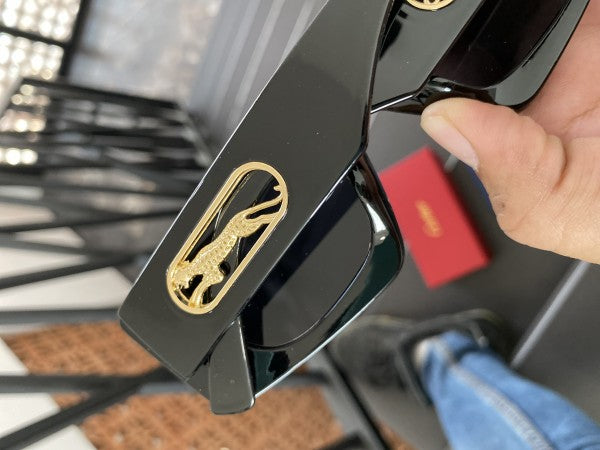 Cartierr Primium Logo Black Sunglasses