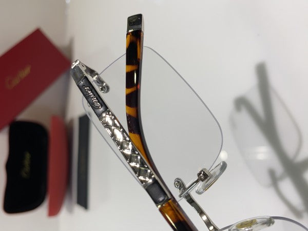 Cartierr Black Prime Clear Sunglasses