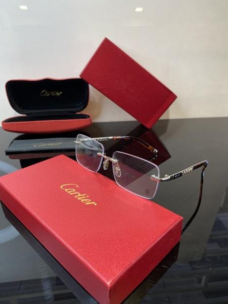 Cartierr Black Prime Clear Sunglasses