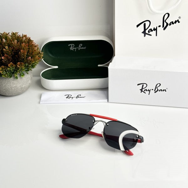 Raybann High Quality Silver Black Sunglasses