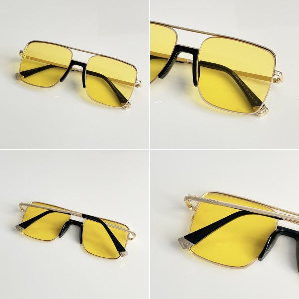 Emporio Armani Gold and Yellow Prime Sunglasses