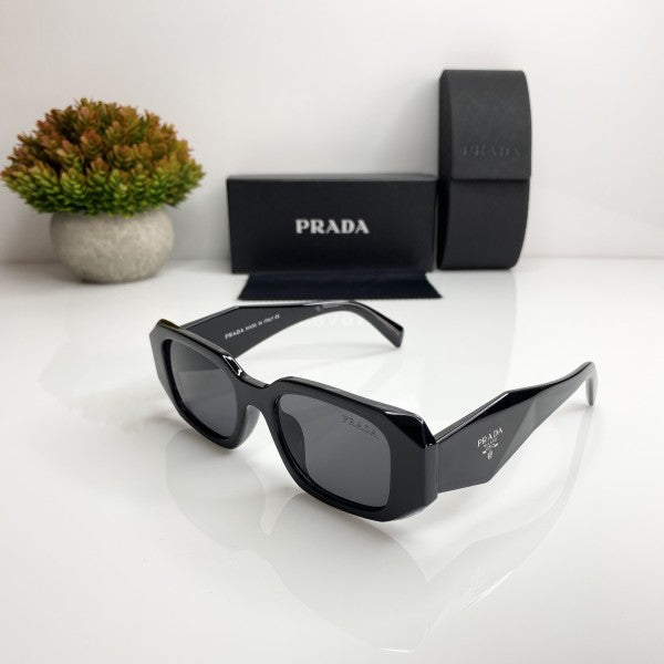 Pradaa Milano Black Unisex Sunglasses