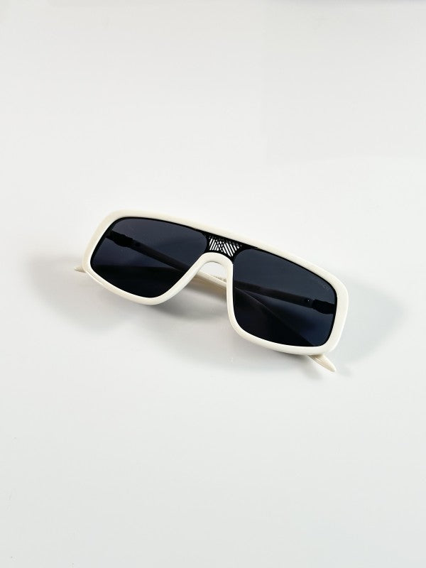 Maybachh Classic Primium White and Black Sunglasses