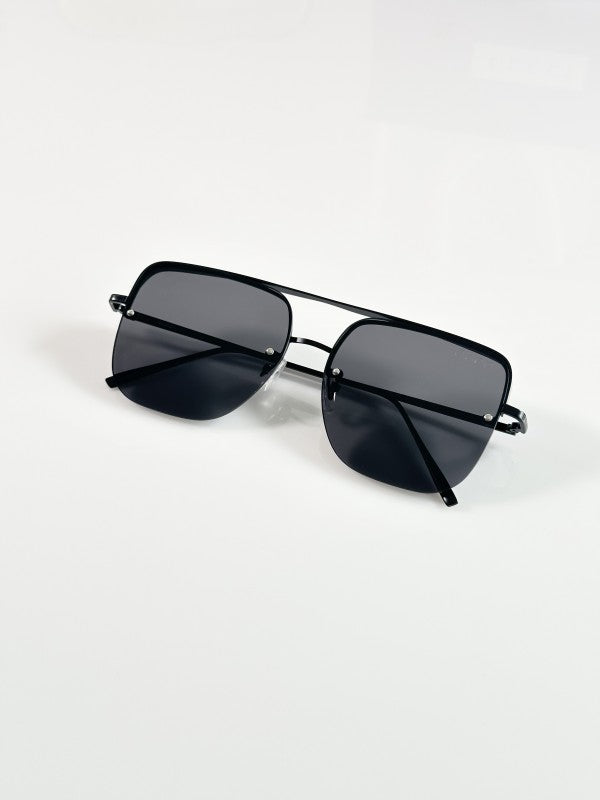 Guccii Black Metal Primium Sunglasses