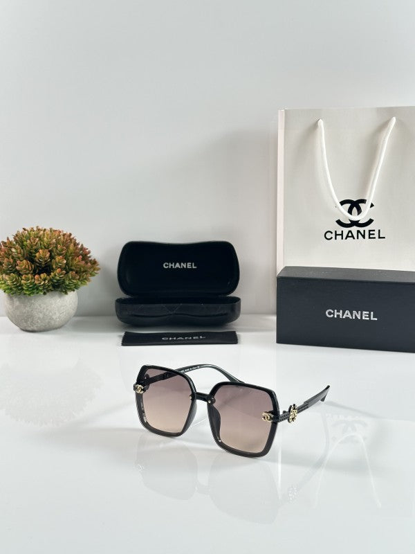 Chaanel Black Brown Primium Sunglasses