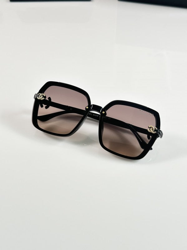 Chaanel Black Brown Primium Sunglasses
