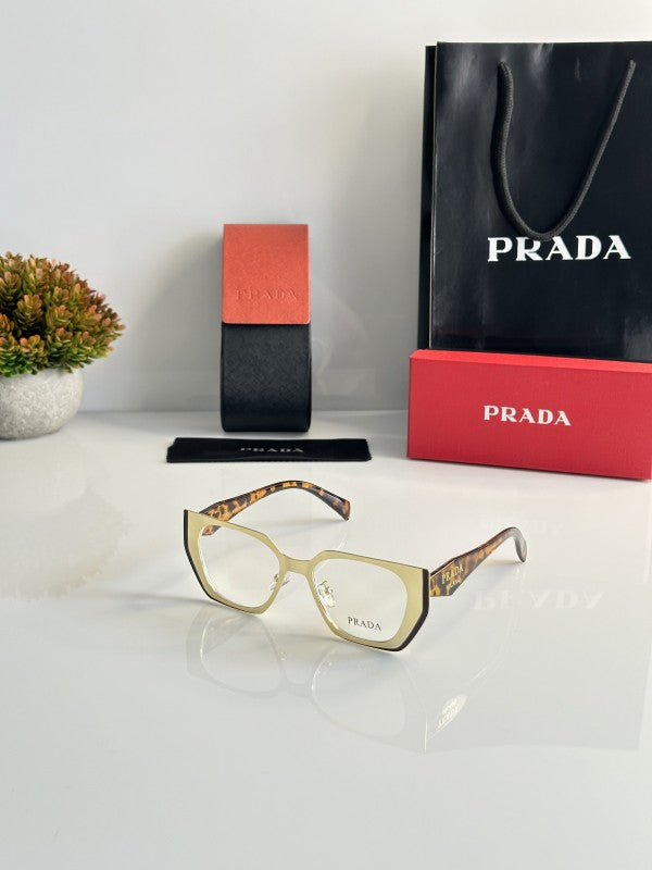 Pradaa Luma Gold Unisex Sunglasses