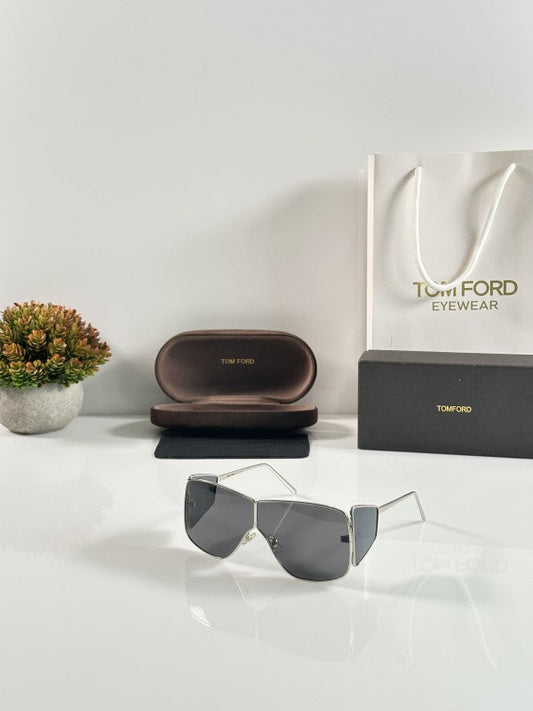 Tomforrd Aniston Silver Black Sunglasses