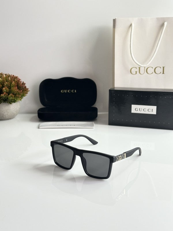 Guccii Unisex Black Sunglasses