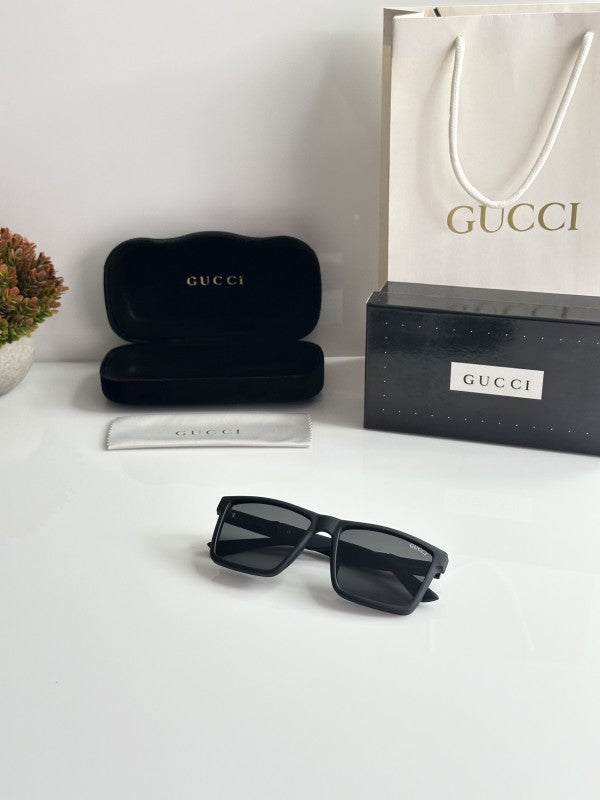 Guccii Unisex Black Sunglasses