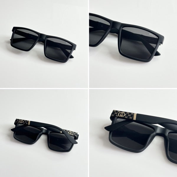 Guccii Unisex Black Sunglasses