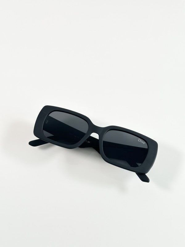 Diorr Black and Black Unisex Sunglasses