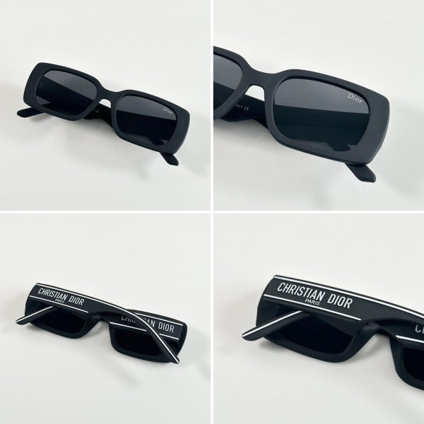 Diorr Black and Black Unisex Sunglasses