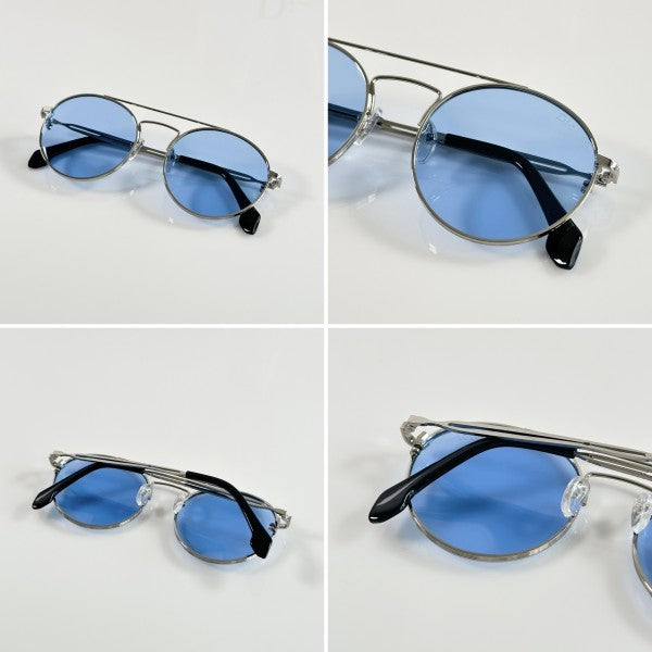 Diorr Silver and Blue Elegance Sunglasses