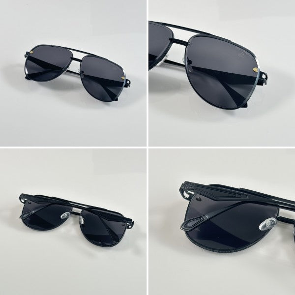 Maybachh Exclusive Metalic Black Sunglasses