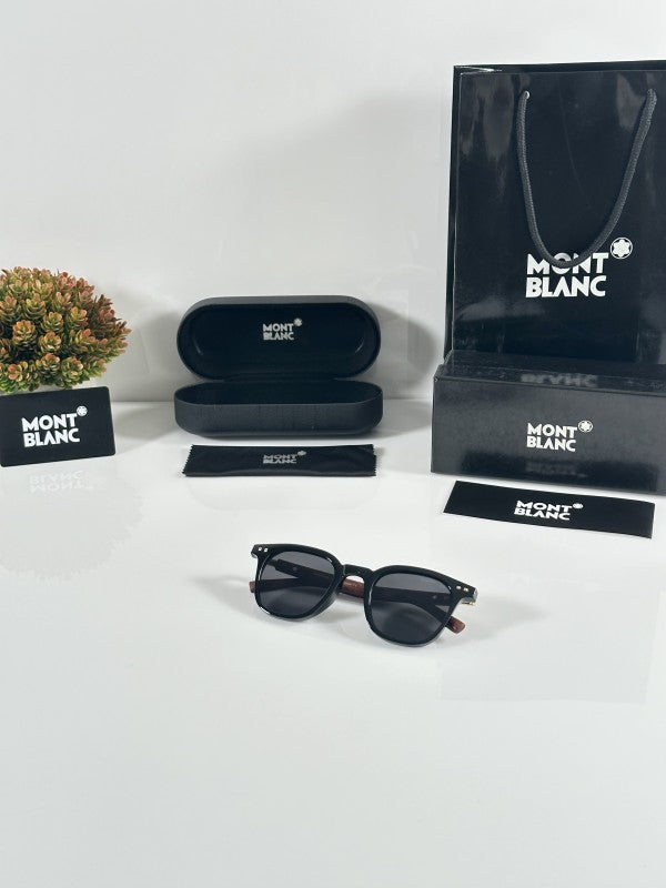Montt Blancc Woodan Gold and Black Sunglasses