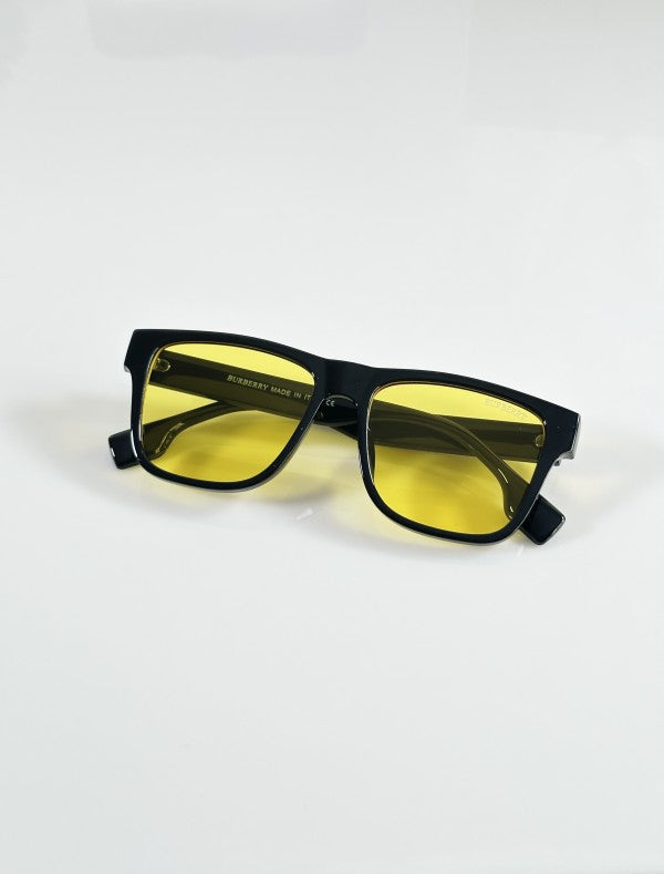 Burrberry Primium Black and Yellow Sunglasses