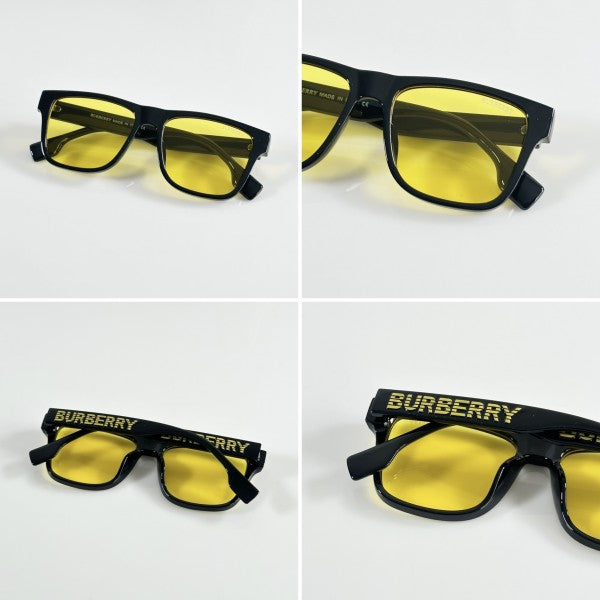 Burrberry Primium Black and Yellow Sunglasses