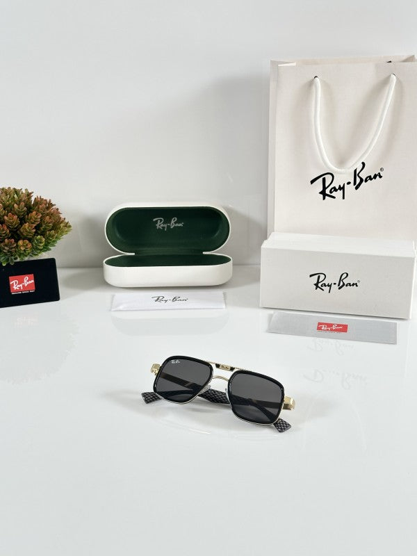Raybann  Unisex Gold  Black Elegent Sunglasses