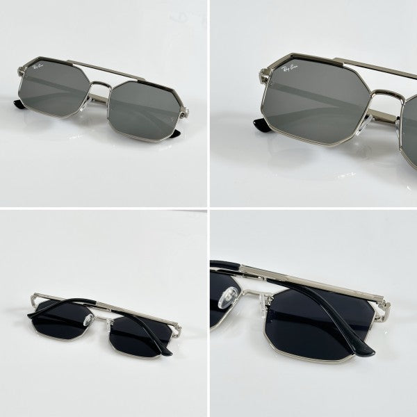 Raybann  Primium Silver and Mercury Sunglasses