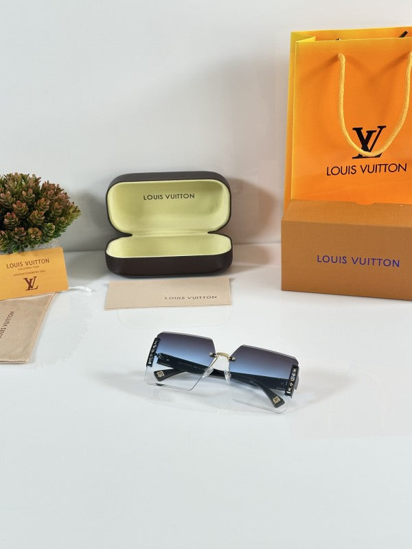 Louiis Vuiitton Black and Blue Sunglasses
