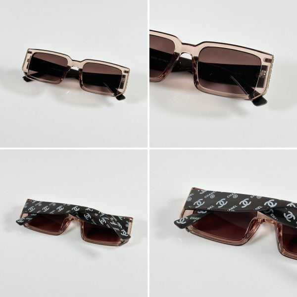 Chanell Unisex Water Brown Sunglasses