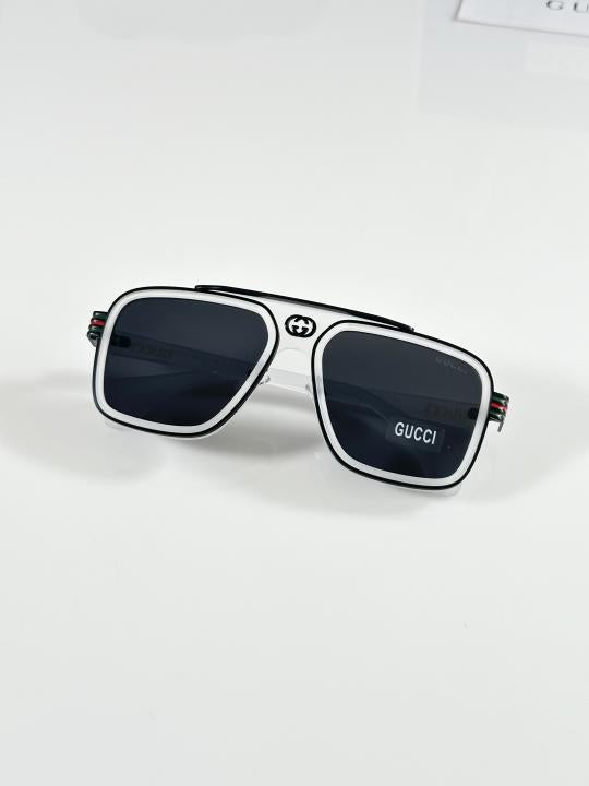 Guccii Unisex Ice and Black Primium Sunglasses