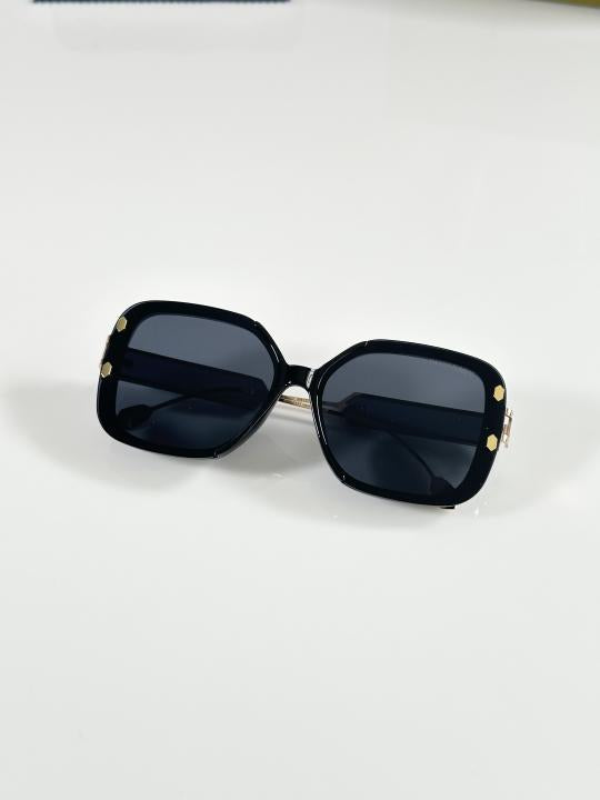 Burberryy Unisex Gold and Black Sunglasses