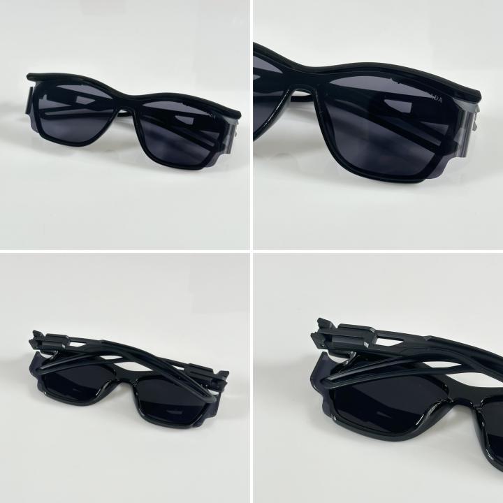 Pradaa Sport Classic Full Black Sunglasses