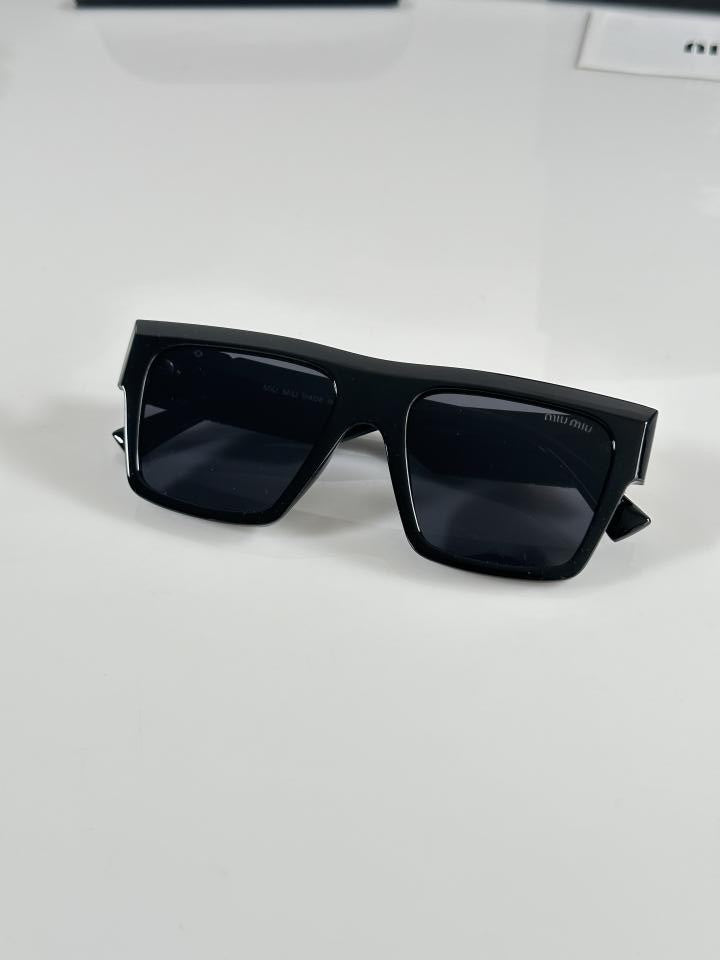 Miiu Miiu Unisex Full Black Sunglasses