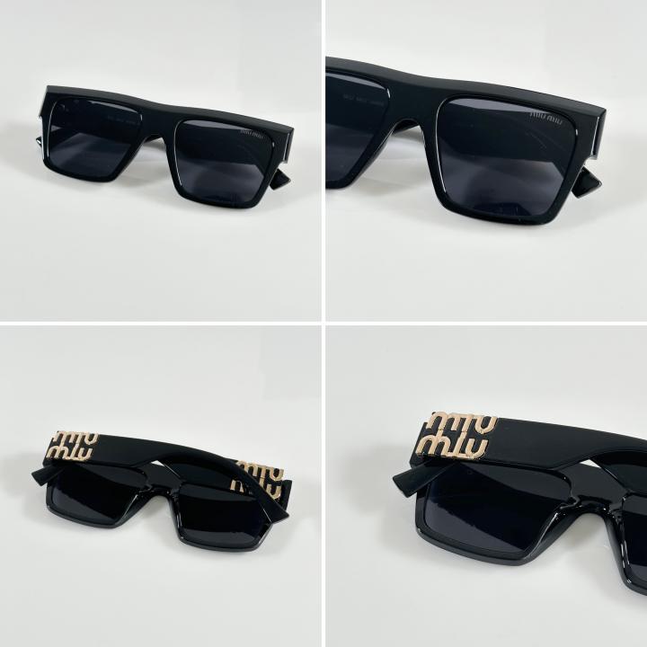 Miiu Miiu Unisex Full Black Sunglasses
