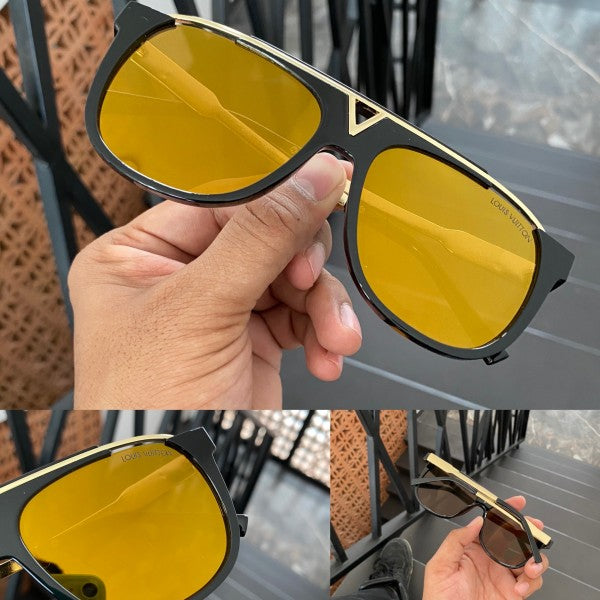 Louiis Vuitton Unisex Yellow Mercury Sunglasses