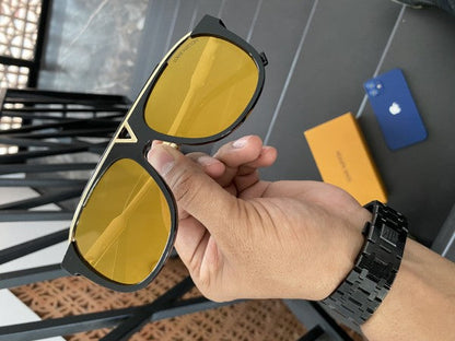 Louiis Vuitton Unisex Yellow Mercury Sunglasses