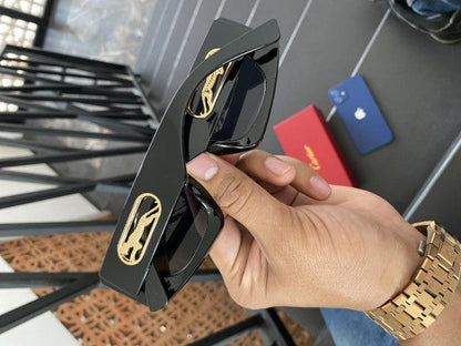 Cartierr Primium Logo Black Sunglasses