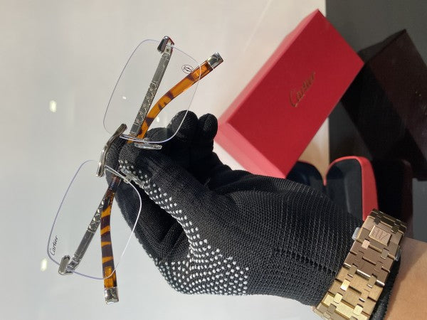 Cartierr Black Prime Clear Sunglasses