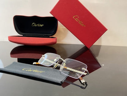 Cartierr Black Prime Clear Sunglasses