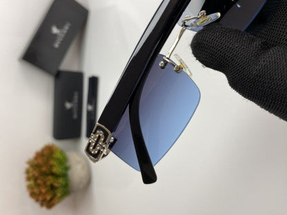 Bvlgarii Unisex Silver Blue Sunglasses