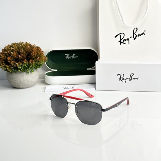 Raybann High Quality Silver Black Sunglasses