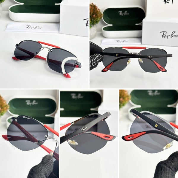 Raybann High Quality Silver Black Sunglasses