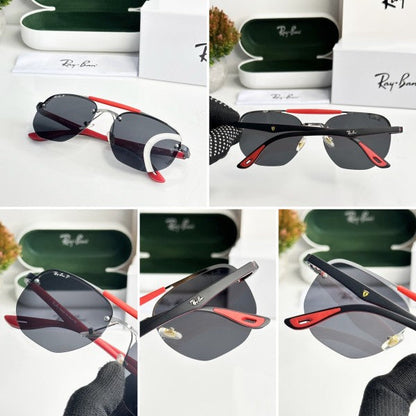 Raybann High Quality Silver Black Sunglasses