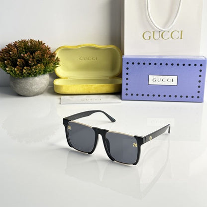 Guccii New York Gold and Black Sunglasses