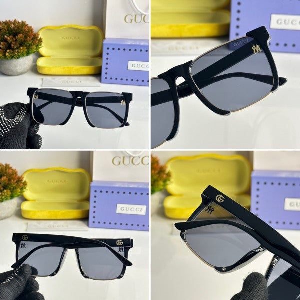 Guccii New York Gold and Black Sunglasses