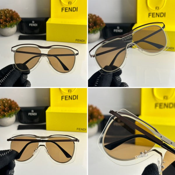 Fendi Brown Gold Primium Sunglasses