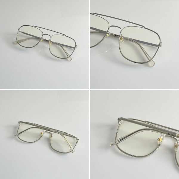 Maybachh Unisex Silver Sunglasses