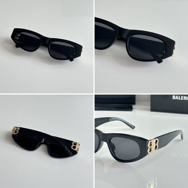 Balenciiaga Primium Unisex Gold and Black Sunglasses