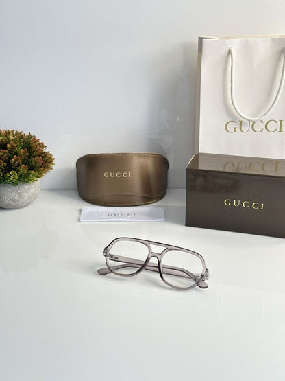 Guccii Grey Round Primium Sunglasses