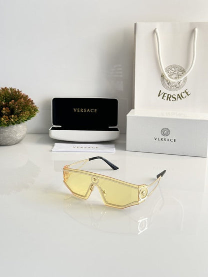 Versacce Sophisticated Gold and Yellow Sunglasses
