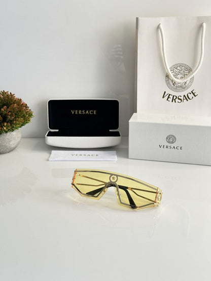 Versacce Sophisticated Gold and Yellow Sunglasses