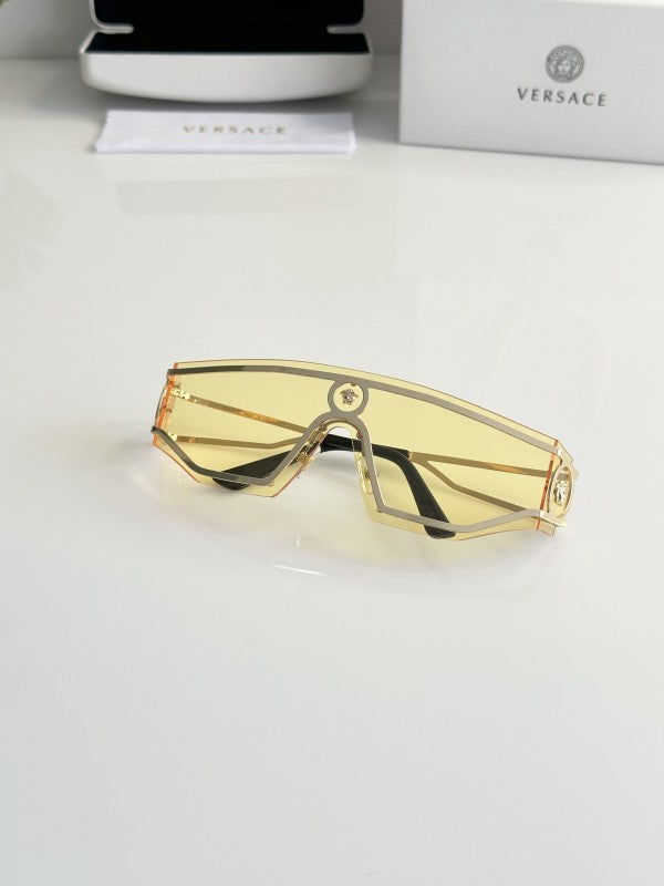 Versacce Sophisticated Gold and Yellow Sunglasses
